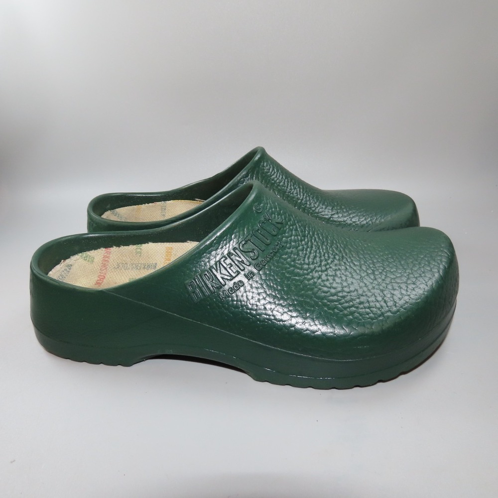 Birkenstock Profi Birki Green Slip‎ On Work Clog Shoe Women's Size: 38 / 7